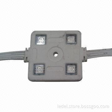 4-piece LEDs 5050 RGB module, measures 40x35x6.4mm